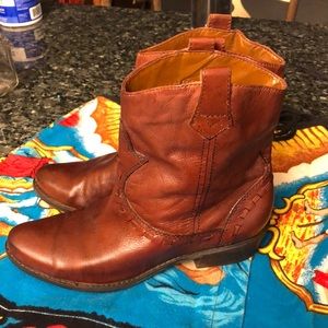 Boots, brown Western PeeWees, booties